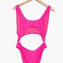 Good American NWT  Always Fits Cutout One-Piece Swimsuit Color: Knockoutpink001 Photo 1