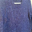 Talbots Purple Blue Merino Wool Blend with Side Zips Pullover Sweater sz medium Photo 2