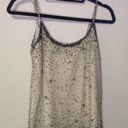 Joie  gold beige sequin tank top size XWS NWOT Photo 1