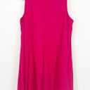 Philosophy NWT  Womens 100% Linen V Neck Lagenlook Knee Length Dress Size 1X Pink Photo 9