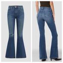 Hudson Jeans NWT Hudson Holly High Rise Flare Jeans Distressed In Gravity Wide Leg Stretch 32 Photo 2