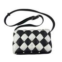 JW Pei  Maze Crossbody Bag in Gray & White Photo 0