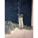 One Teaspoon  Trucker Skirt Size 26 US 4 Blue Raw Hem Frayed Mini Distressed Boho Photo 3