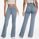 Aeropostale NWT  Flex Crossover High-Rise Flare Pants Grey size Large Photo 1