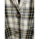 Neiman Marcus  women's yellow black plaid blazer size 12 Photo 1