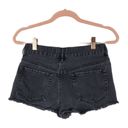 Krass&co Bullhead Distressed Denim . Black High Rise Shorts Size 25 Photo 4