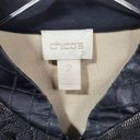 Chico's Chico’s Faux-Leather Lace Pieced Jacket in Black/Cream Photo 5