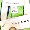 Topshop NWT  Green Stripe Shorts, size 2 Photo 3