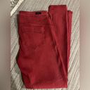 Liverpool Jeans Company Liverpool Skinny Hugger Sz 12/31 Wine/Red EUC Photo 4