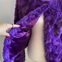 Esley Nwt  Purple Faux Fur Jacket Photo 5