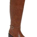 st. john's bay  Women’s Deer Stacked Heel Riding Boots Cognac (Memory Foam) Photo 4