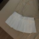 Dolls Kill White Pleated Mini Skirt Photo 2