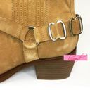 Sam Edelman Bellamie Harness Booties Camel Leather Suede Tan Edgy Ankle Boots 7 Photo 9