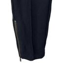 Lands'End  Small (6-8) Ponte Legging Pants Ankle Zip Mid-Rise Stretch Black Photo 2