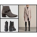 ALLSAINTS 💕💕 Jason Buckle Ankle Boots Dark Grey Photo 1