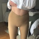 Halara Crossover Waist Tan Leggings Photo 4