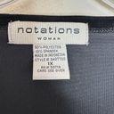 Notations  VTG Women's Black Velvet Silver Button Front Cardigan Long Sleeve 1X Photo 2