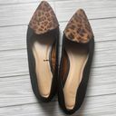 Gap  Women’s  Black and Animal Print Pointed Toe D’Orsay Ballet Flats Sz 7 Photo 8