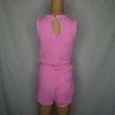 N: Philanthropy Pink Powder Romper Keyhole Shorts Tie Waist Photo 8