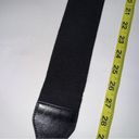 Brooks Brothers  Black Linen Leather Elastic Belt Size Small / Medium Photo 5