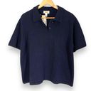 Talbots NWT Deadstock Vintage  Navy Blue Knit Polo Shirt Photo 1