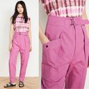 Isabel Marant  ETOILE High Rise Belted Tapered Pink Pants Sz 8 Photo 1