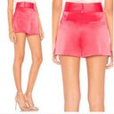 Alice + Olivia  Cady High-Waist Raspberry Pink Pocket Satin Shorts Sz 8 ~ Barbie Photo 1