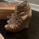 Christian Louboutin  wedges tramontagne 140 calf/ liege embosse Photo 7