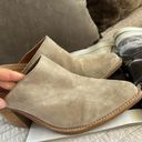 Anthropologie Jeffrey Campbell Favela-2 leather suede stacked heel pointed toe mules 9.5 Photo 13