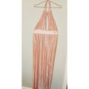 Pink Blush TJD The Jetset Dairies Women's  Pleated Skirt Halter Gown Size L Photo 3