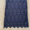 Xhilaration Navy Blue Crochet High Neck Dress Photo 7