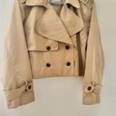 Abercrombie & Fitch Abercrombie Women's Short Cropped Trench Coat - Tan, M Photo 2