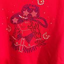 Quacker Factory  Sweater Women 1X RedCountry Cowgirl USA Rhinestone Ruffle Photo 4