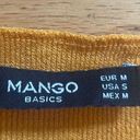 Mango  women's mustard knitted vneck‎ top size small Photo 1