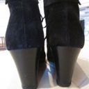 Via Spiga  Fedora Black Suede Booties - Sz 8 Photo 2