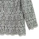 Talbots  Silver Lace Cardigan Blazer Special Occasion Dress Jacket, Size 6 Photo 4