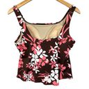 Victoria's Secret Y2K Era Victoria’s Secret Brown Floral Swim Tankini Top only size XL Photo 4