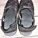 Khombu  Ashley Black with Purple Fisherman Sandals Size 7M Photo 6