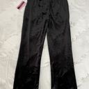 Material Girl NWT  Black Lace Up Velour Pants Size XS Photo 3