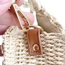 The Loft  Outlet Rattan Wicker Circle Purse Colorful Pom Poms Shoulder Bag NWT OS Photo 4