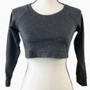 American Apparel Grey Raglan Crop Sweater Photo 5