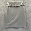 J. McLaughlin  Belted Pencil Skirt Light Gray Women's Size 6 Photo 0