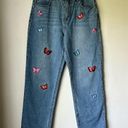 Forever 21 Relaxed Butterfly Patch Jeans 28" Photo 4