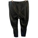 Lane Bryant  Waxed Leather Look Stretch Pants Leggings Black 20 Plus Size Photo 1