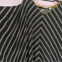 Susan Graver  QVC Liquid Knit Poncho 3X Black White Stripe Photo 2