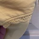 Oleg Cassini  Sport yellow zip front warm up jacket with crochet lace trim. Photo 7