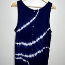 Olive & Oak  Tie Dye Blue Tank Top Photo 4