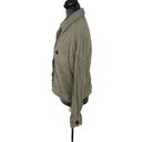 ZARA  Olive Green Corduroy Button Up Jacket Oversized Workwear Style Size S Photo 1