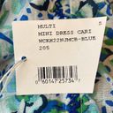 Poupette St. Barth NWT  Blue Carine Smocked Mini Dress Size Small Photo 2