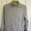 EUC, KYODAN Outdoor Women’s M Herringbone Long Sleeve Quarter Zip Pullover NWT Gray Size M Photo 0